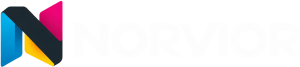NORVIOR logo with a multi-colored stylized letter N.